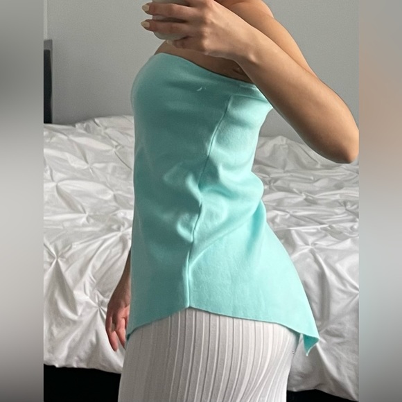 ASYMMETRICAL BLUE SHIRT - Picture 2 of 5